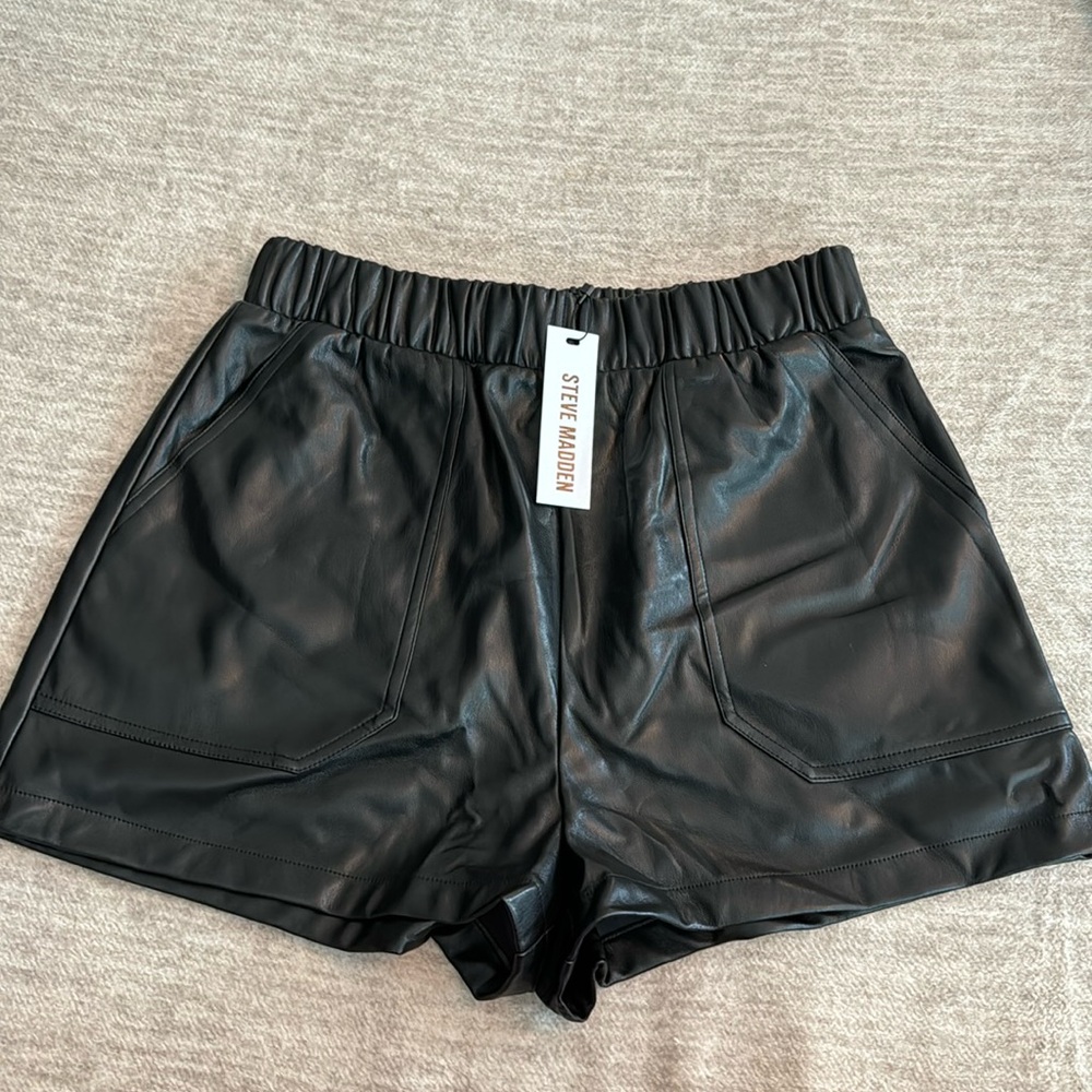 Steve Madden Leather Shorts